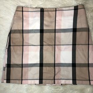 Plaid mini skirt